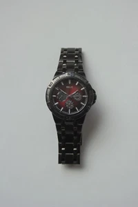 RELIC Men's Watch (ZR15514) Gunmetal Gray & Red, Needs Battery - Picture 1 of 3