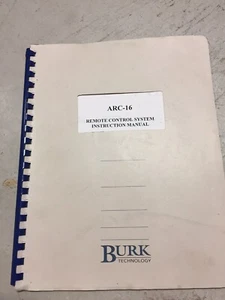 Burk Technology Gerätehandbücher ARC 16 ESI CI-16 plus mehr (wählen Sie eines) - Bild 1 von 10