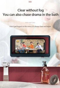Phone Case Beautiful Convenient Wall Mount Holder Waterproof For Bathroom Home