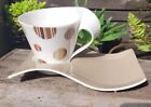 Villeroy Boch Porcelain New Wave Coffee Cup Saucer Plate Tennis Cup Spotty New