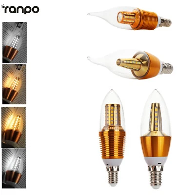 220V E27 E14 LED Candle Light Bulb 5w 7w 12w Chandelier Bulbs Cold Warm Ses E14 - Image 1 of 4