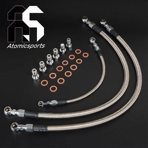6AN Turbo Oil Water line kit S14 S15 SR20DET w/ Stock T25 T28 Series / Top Mount - Bild 1 von 3
