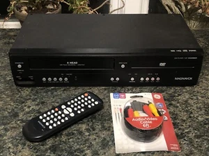 Magnavox DV220MW9 VCR/DVD Combo VHS Player Recorder W/ Remote/AV Cables TESTED - Picture 1 of 9
