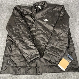 THE NORTH FACE CIRCALOFT SNAP FRONT JACKET Black XL packable - Picture 1 of 6