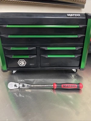 НОВЫЙ! Matco Tools BFR128LFR 3/8 дюйма привод 12-1/2 дюйма блокировка гибкая головка храповик красный - Изображение 1 из 4