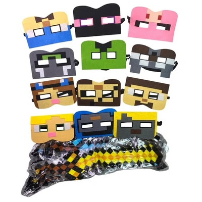 Minecraft Masks Inflatable Swords Kids Adults Party Costume Interactive Play - Image 1 of 4