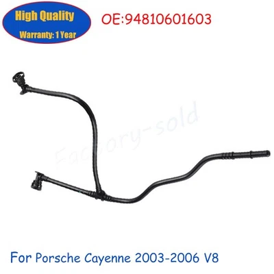 1*Tubo de manguera de agua línea de ventilación de refrigerante para Porsche Cayenne 2003-2006 V8 94810601603 Foto 1 de 3