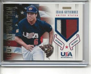 2012 USA Baseball 15U National Team Patches #10 Isaak Gutierrez TEAM USA 35/35