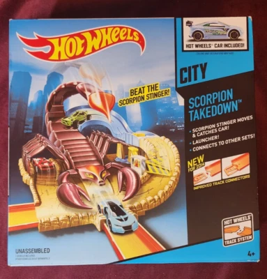 Hot Wheels City Scorpion Takedown Playset Set,  2014, Brand New Sealed Box RARE - Image 1 of 4
