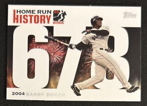2006 Topps Home Run History “2004 Barry Bonds” BB678 Giants OF EXMT