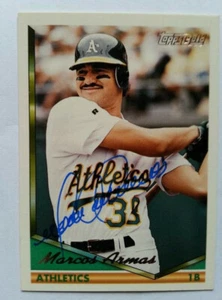 Marcos Armas Autograph Rare Oakland Athletics - Picture 1 of 2