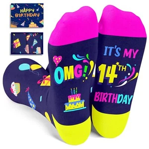 14th Birthday Gifts Ideas - Socks for 14 Year Old Teen Girls Birthday Present... - Picture 1 of 4