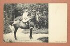 RARE Tsarist Russia phot. PAVLOV postcard 1907s Leo TOLSTOY favorite horse DELIR