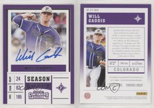 2017 Panini Elite Extra Edition College Tickets Will Gaddis #CT-WG Auto
