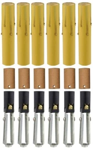 Chandelier Fixture Socket Kit With 4 Inch Antique Drip Candle Covers - 6 Sets - Picture 1 of 5
