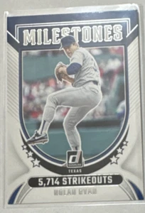 2024 Panini Donruss MILESTONES Nolan Ryan #1 Texas Rangers - Picture 1 of 1