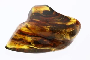 Large Genuine BALTIC AMBER Cognac Solid Polished Stone Piece 51.3g 220112-8 - Picture 1 of 6