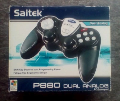 Saitek P880 Dual Analog PC Gamepad Game Pad Controller - Image 1 of 2