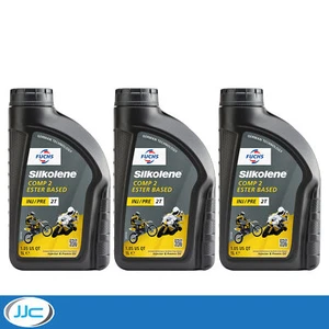 3 x 1 Litre - Silkolene Comp 2 Fully Synthetic Motorbike Engine Oil - Picture 1 of 1