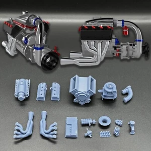 1/24 1/25 ProCharged HEMI Engine Kit for Revell AMT Pro Mod Drag Muscle Cars - Picture 1 of 12