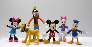 6x Disney Bending Figure Figurine Albert Heijn Daisy Donald Minnie Mickey Pluto - Picture 1 of 14