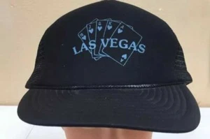 Las Vegas Trucker Hat Cap Snapback Gambler Poker Cards Collectible Hat c8 - Picture 1 of 5