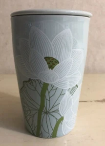 TEA Forte Kati Single Cup Tumbler Glass With Lid NEW WITH TAG- No INFUSER 5.25" - Picture 1 of 7