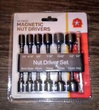 14Pcs Power Nuts Driver Drill Bit Set Metric Socket Wrench 1/4'' Driver Hex Keys