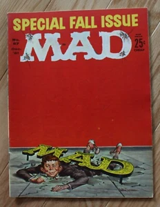 Mad Magazine diciembre, 1961, volumen 1 #67; edición especial de otoño - Imagen 1 de 7