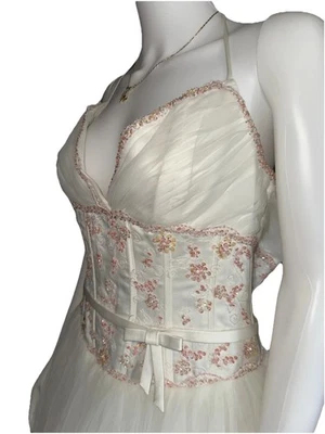 Vestido de novia Maggie Sottero Destino corsé rosa floral talla 12 marfil Foto 1 de 4