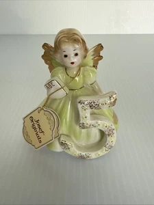 Vtg Josef Originals Birthday Girl Angel 5 Years Old Porcelain Figurine - Picture 1 of 9