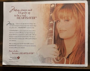 Must See Wynonna Judd "Heartsaver" Promo Foto 8,5" x 11" Karte 2001 - Bild 1 von 3
