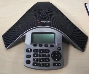Téléphone de bureau Polycom Sound Station IP 5000 VoLP mains libres Ref00336 - Photo 1/3