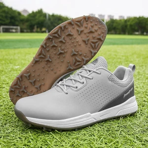 Men's Waterproof Golf Spikeless Shoes Light Weight Breathable Walking Sneakers - Picture 1 of 29