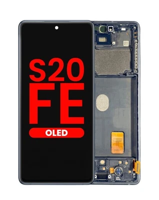 Pantalla OLED para Samsung Galaxy S20 FE + Marco (Marino) con Sensor de Huellas Dactilares Foto 1 de 4
