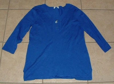 Suéter Pullover SPENSE Azul Real Talla Grande Informal o Vestido Elástico Ligero Foto 1 de 2