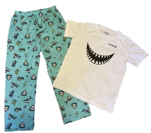 Hurley Boys Pajama Set Size 12 Short Sleeve Lounge Sleep PJs - Picture 1 of 9