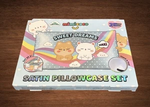 Mímicoco Sweet dreams set of 2 satin pillowcase standard size - Picture 1 of 2