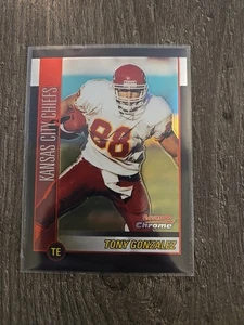 2002 Bowman Chrome Tony Gonzalez Refractor #12 Kansas City Chiefs Karte - Bild 1 von 2
