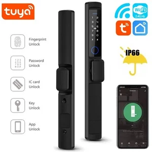 Tuya Smart WiFi Türschloss mit Fingerabdruck RFID Code App – Kurzer Griff - Bild 1 von 7