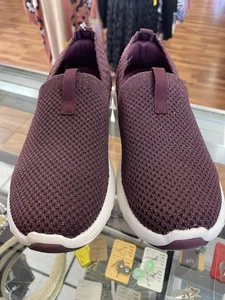 Aetrex Damen 7,5-8 Angie weinrot Strick Metallic Gold Turnschuhe (C5) - Bild 1 von 7