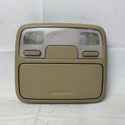 2002 - 2006 Honda CR-V CRV верхняя консоль купол карта лампа желтовато-коричневый бежевый проверен - Изображение 1 из 4