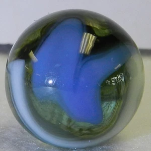 #19850m Vintage Vitro Agate Shooter Marble .86 Inches *Near Mint* - Picture 1 of 12