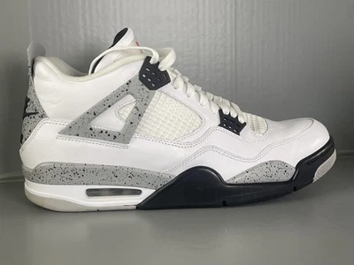 Nike Air Jordan 4 Retro Blanco Cemento Zapatos Para Hombre Talla 11 2016 OG 840606-192 Foto 1 de 4