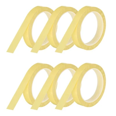 6 Rolls Whiteboard Tape Thin 18mm 54.7 Yard Thin Pinstripe Tape, Light Yellow Foto 1 de 4
