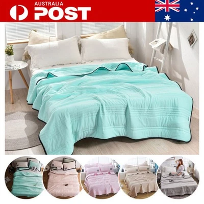 Cooling Blanket Cool Ice Summer Blanket Air Condition Healthy Sleep Thin Quilt - image 1 of 4