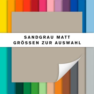 Fliesenaufkleber sandgrau matt | Fliesensticker Küche Bad | alle Größen - Bild 1 von 1