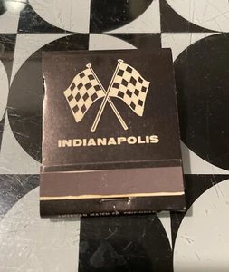 Vintage Indianapolis Book of Matches Racing Flags Logo - Picture 1 of 3