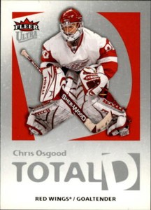 2008-09 Ultra Total D #TD11 Chris Osgood - NM-MT