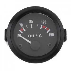 2" 52MM 12V 50-150 ℃ LED Electrical Car Oil Temp Temperature Gauge Meter +Sensor - Foto 1 di 12